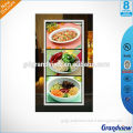 edge lit illuminated advertising led backlit light box menu board